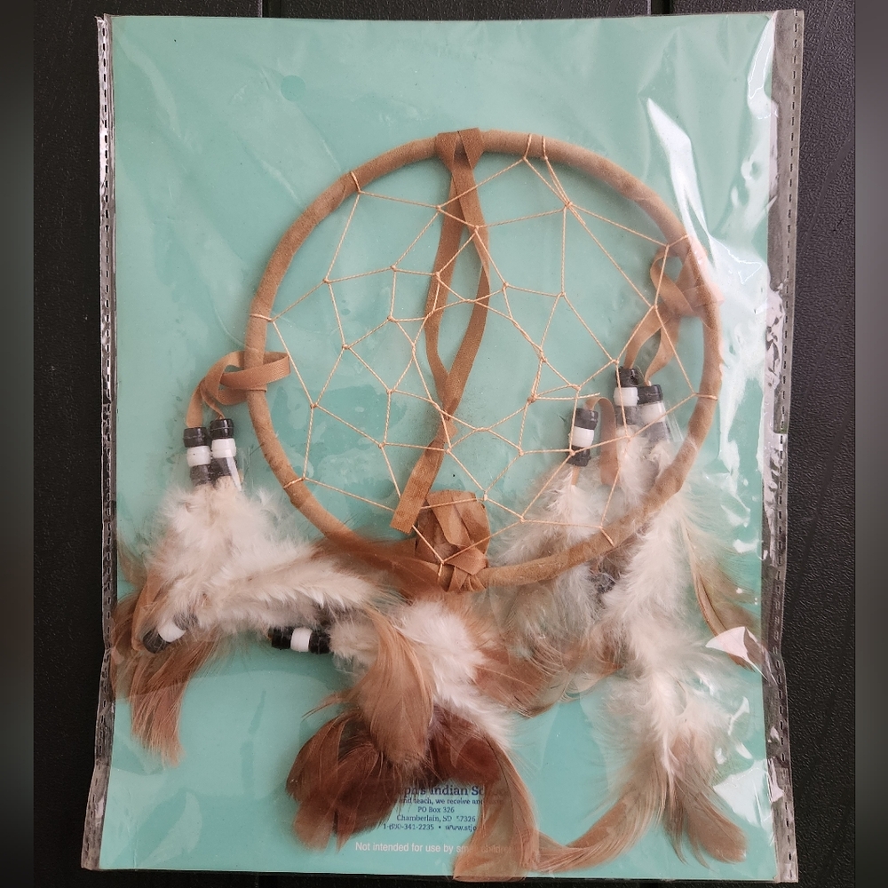 Dreamcatcher with Feathers and Beads